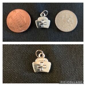 Nurse Charm, Silver Tone for necklace, bracelet, pens, purse, keychain, NWT